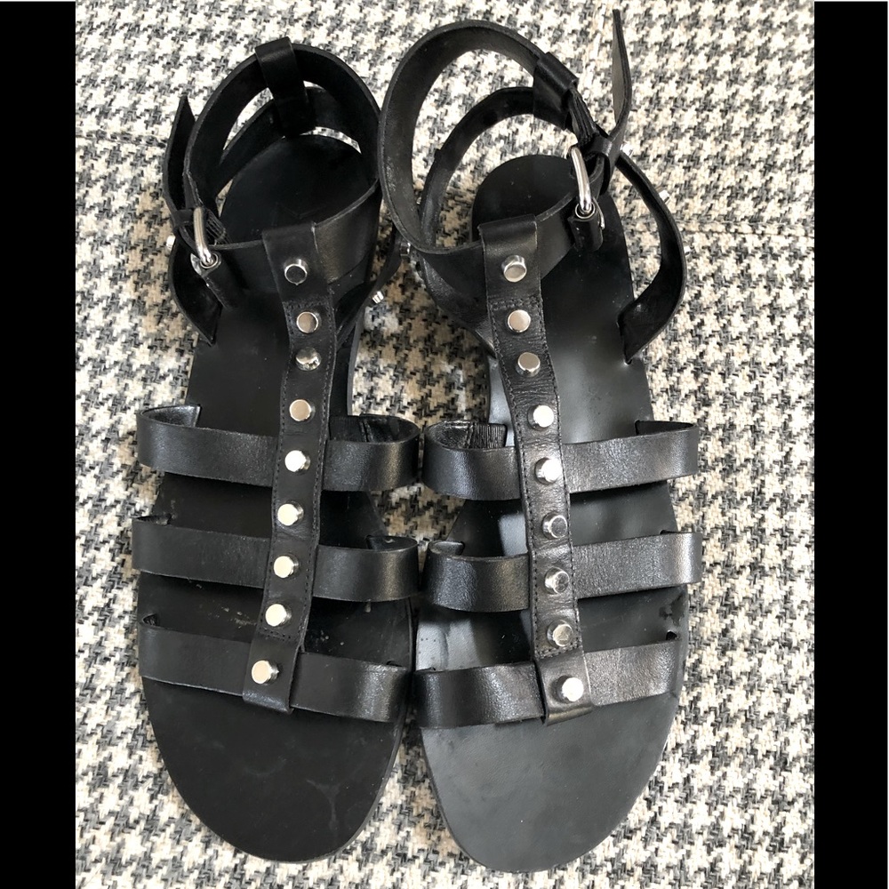 Mark Fisher black studded sandals